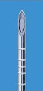Picture of Soft Tissue Biopsy Needle BD™ Ultra-vue 20 Gauge 3-1/2 Inch Length Yellow Spinal Point400730