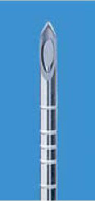Picture of Soft Tissue Biopsy Needle BD™ Ultra-vue 20 Gauge 3-1/2 Inch Length Yellow Spinal Point400730