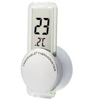 Picture of Refrigerator Thermometer Traceable® Fahrenheit / Celsius 32° to 113°F (0 to 45°C) Battery Operated90080-01