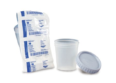 Picture of Specimen Container Plastic 120 mL (4 oz.) Screw Cap Unprinted Sterile Inside Only4930A