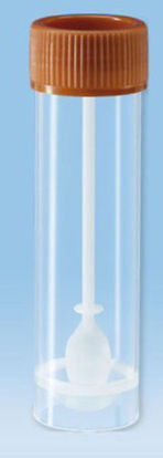 Picture of Stool Specimen Container 20 X 76 mm Polypropylene Screw Cap with Sampling Device Unprinted Sterile80.734.001