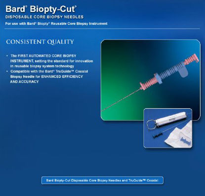 Picture of Core Biopsy Needle Biopty-Cut® 18 Gauge 20 cm Length Etched Tip441820