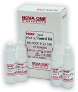 Picture of Diabetes Management Test Control Nova-one™ Hemoglobin A1c (HbA1c) 2 Levels 4 X 1 mLNC9804969