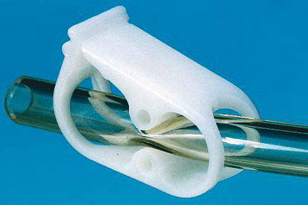 Picture of Tubing Clamp Fisherbrand™ 1-1/2 Inch Length, White For 3.2 to 13 mm Outer Diameter Tubing05869