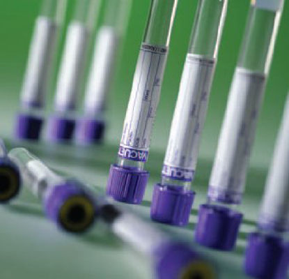 Picture of VACUETTE® Venous Blood Collection Tube K3 EDTA Additive 13 X 100 mm 6 mL Lavender / Black Ring Pull Cap Polyethylene Terephthalate (PET) Tube22040129