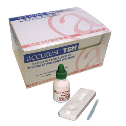 Picture of Rapid Test Kit Accutest® Thyroid / Metabolic Assay Thyroid Stimulating Hormone (TSH) Whole Blood Sample 20 TestsMD801