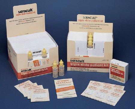 Picture of Rapid Test Kit Seracult® Colorectal Cancer Screening Fecal Occult Blood Test (FOBT) Stool Sample 100 Tests37200300