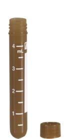 Picture of Centrifuge Tube Round Bottom Plain 12 X 75 mm 4.5 mL Without Color Coding Screw Cap Polypropylene Tube62.557.003