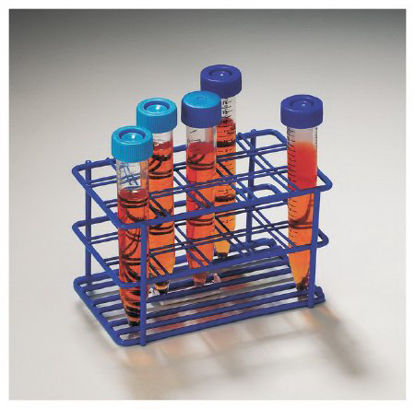 Picture of Centrifuge Tube Centrifuge Tube Rack Fisherbrand™ Poxygrid™ 15 Place 16 to 20 mm Tube Size Blue 3 X 3-1/4 X 5 Inch147916D