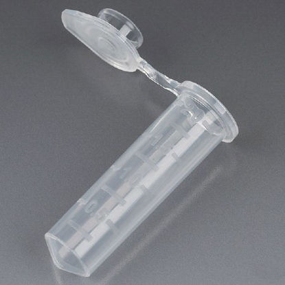 Picture of Microcentrifuge Tube Flat Bottom Plain 2 mL Without Color Coding Snap Cap Polypropylene Tube111574