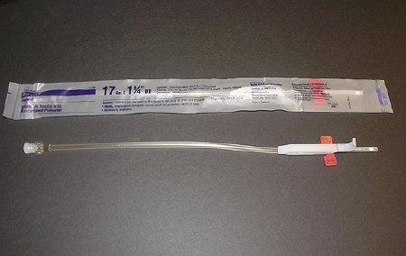 Picture of Apheresis Needle 17 Gauge 1-1/4 Inch Needle Length Safety Needle 12 Inch Tubing Sterile4R2441