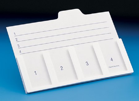 Picture of Slide Holder SP® Index Card Style, 3 X 5 Inch, Plastic Slide Frame For Microscope SlidesM6310-1