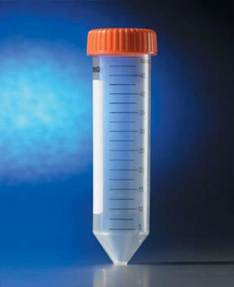 Picture of Corning® CentriStar Centrifuge Tube Conical Bottom Plain 29.1 X 114.4 mm 50 mL Orange Screw Cap Polypropylene Tube07203510