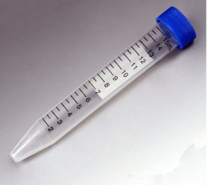 Picture of Centrifuge Tube Conical Bottom Plain 17 X 120 mm 15 mL Blue Screw Cap Polypropylene Tube6286