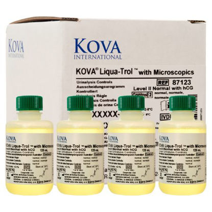 Picture of Urinalysis Control Kova® Liqua-Trol™ Urine Dipstick Testing Normal Level with hCG and Microscopics 4 X 120 mL87123