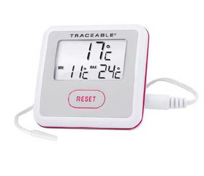 Picture of Refrigerator / Freezer Thermometer Traceable® Sentry™ Celsius -50° to +70°C Bullet Probe Multiple Mounting Options Battery Operated94460-77