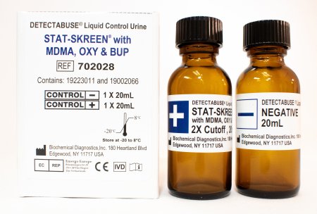 Picture of Drugs of Abuse Control Detectabuse® Stat-Skreen® Stat-Skreen H with MDMA, OXY, BUP Positive Level / Negative Level 2 X 20 mL702028