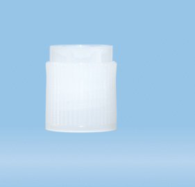 Picture of Screw Cap Natural, With False Bottom and Normal Round Base, CE Certified For 13 X 75 mm Tube65.163
