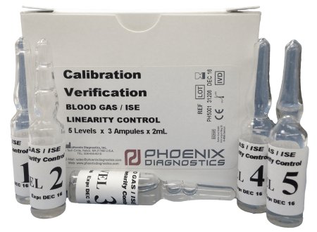 Picture of Blood Gas / ISE Linearity Control Kit Multiple Analytes 5 Levels 5 X 3 X 2 mLPH5001