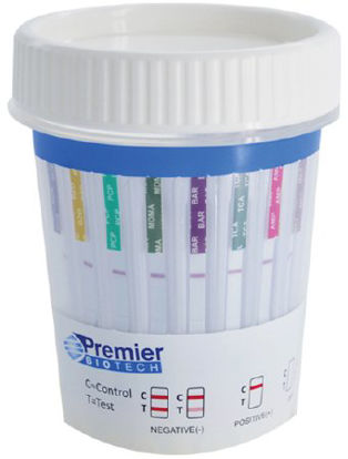 Picture of Drugs of Abuse Test Bio-Cup™ 10-Drug Panel AMP, BAR, BZO, COC, mAMP/MET, MTD, OPI, PCP, PPX, THC Urine Sample 25 TestsPCA-10S-LC-02