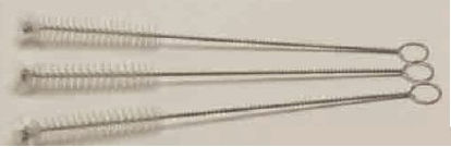 Picture of Test Tube Brush Grafco® 9 Inch L, 3/4 X 3-1/2 Inch, Firm White Nylon Bristle, with Radial Tufted end3404