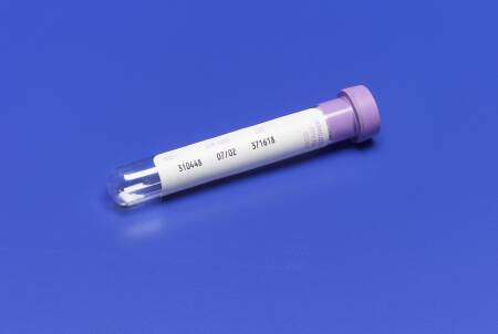 Picture of Monoject™ Venous Blood Collection Tube Hematology K3 EDTA Additive 10.2 X 64 mm 3 mL Lavender Conventional Closure Glass Tube8881311248