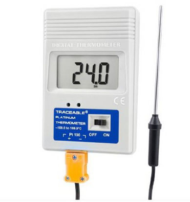 Picture of Freezer Thermometer Traceable® Celsius -99° to +199.9°C Platinum RTD Sensor Multiple Mounting Options Battery Operated86460-06