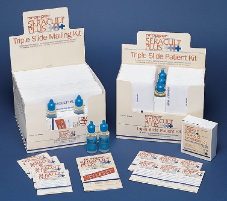 Picture of Rapid Test Kit Seracult® Plus Colorectal Cancer Screening Fecal Occult Blood Test (FOBT) Stool Sample 34 Tests37500400