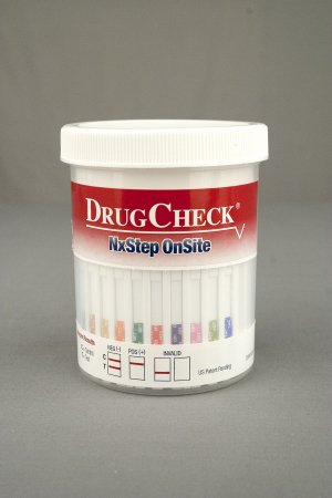 Picture of Drugs of Abuse Test DrugCheck® NxStep OnSite 10-Drug Panel AMP, BAR, BZO, COC, mAMP/MET, MTD, OPI, PCP, THC Urine Sample 25 Tests61020