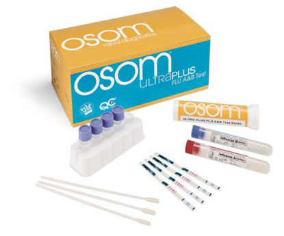 Picture of Rapid Test Kit OSOM® Ultra Plus Infectious Disease Immunoassay Influenza A + B Nasal Swab / Nasopharyngeal Swab Sample 25 Tests1032
