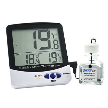 Picture of Digital Freezer Thermometer Fahrenheit / Celsius -58° to +158°F (-50° to +70°C) Bottle Probe Multiple Mounting Options Battery OperatedACC895FREV