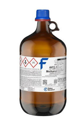Picture of Chemistry Reagent Fisher Chemical™ Methanol ACS Grade 99.8% 4 LiterA4124