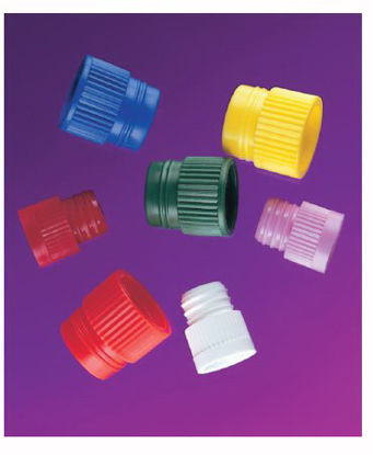 Picture of Stockwell Scientific Tube Closure LDPE Hollow Top Plug Cap Green 12 mm For 12 mm Test Tubes NonSterile0334223B