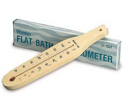 Picture of Flat Bath Thermometer Fahrenheit / Celsius 20° to 140° (-6° to +60°C) Total Immersion Does Not Require Power621537