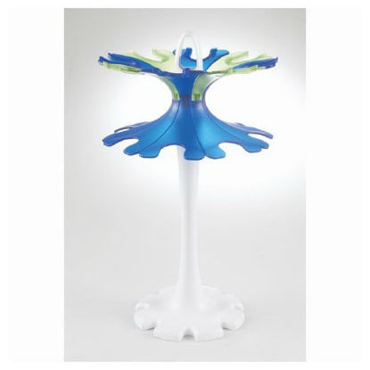 Picture of Carousel Pipette Stand Heathrow Scientific™ 40.8 cm X Base: 15.8 cm; Top: 22.9 cm, Universal, Blue/Green14127550