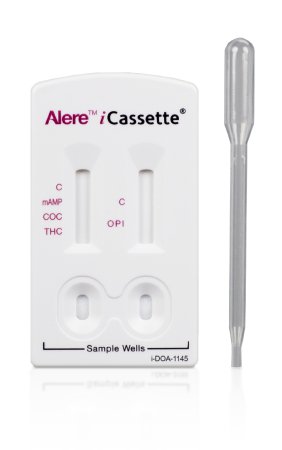 Picture of Drugs of Abuse Test iCassette™ 4-Drug Panel COC, mAMP/MET, OPI, THC Urine Sample 25 TestsI-DOA-1145