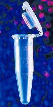 Picture of Eppendorf Safe-Lock Eppendorf Quality™ Microcentrifuge Tube Conical Bottom Plain 10 X 38 mm 1.5 mL Without Color Coding Hinged Snap Cap Polypropylene Tube022363204