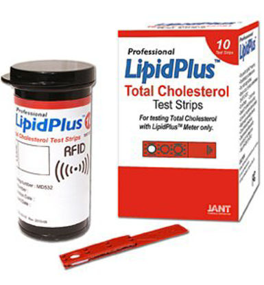 Picture of Cholesterol Test Strip LipidPlus™ Total Cholesterol For use with the LipidPlus® Meter 10 TestsMD532