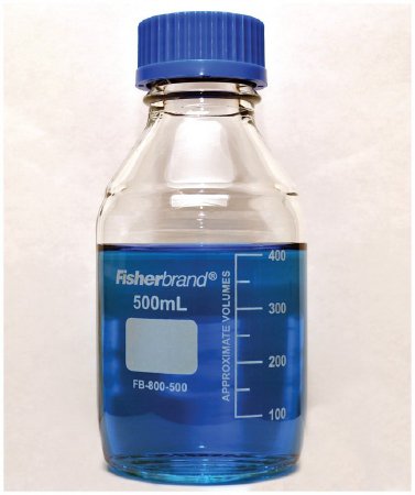 Picture of Media Bottle Fisherbrand™ Borosilicate Glass 500 mL (16 oz.)FB800500
