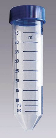 Picture of Falcon® Centrifuge Tube Conical Bottom Plain 30 X 115 mm 50 mL Blue Screw Cap Polypropylene Tube1443222