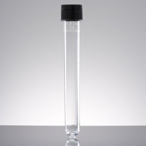 Picture of Falcon® Test Tube Round Bottom Plain 16 X 125 mm 16 mL Black Screw Cap Polystyrene Tube1495942