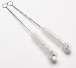 Picture of Brush 8 Inch, Nylon Bristles, White Bristles, 1/2 X 3 Inch Bristles Dimension, Galvanized Wire Handle Material3403