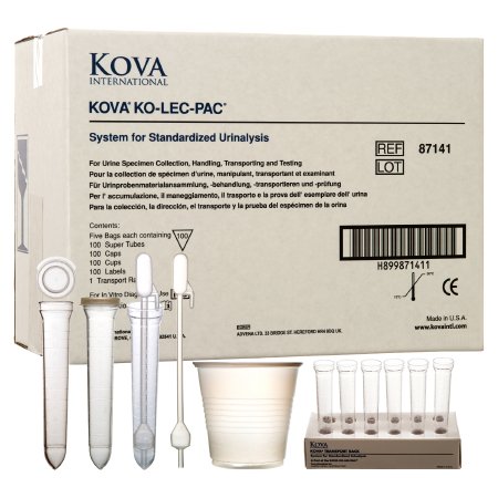 Picture of Urine Specimen Collection Kit Kova Ko-Lec-Pac® System Pack 12 mL Plastic Cup / Tube87141