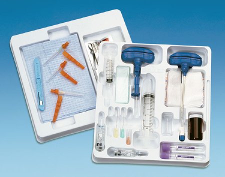Picture of Bone Marrow Biopsy / Aspiration Tray Safe-T™ Plus Bone Marrow Jamshidi® T-HandleBCT3411