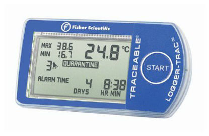 Picture of Temperature Data Logger with Alarm Fisherbrand™ Traceable® Logger-Trac™ Fahrenheit / Celsius -31° to +122°F (-35° to +50°C) Thermistor Sensor Battery Operated15081144