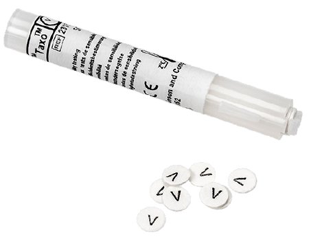 Picture of Differentiation Disc BD™ BBL™ Taxo™ P Ethylhydrocupreine hydrochloride (optochin) 5 µgB31047
