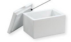 Picture of Insulated Shipper ThermoSafe® 5-5/8 X 7-1/2 X 9-1/2 Inch For safe storage & delivery of refrigerated or frozen materials [pharmaceuticals, laboratory specimens, serums, vaccines, human organs, culture packs, and nuclear and isotope materials]03001122