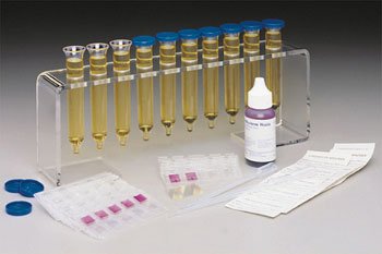 Picture of Urinalysis Tube Rack Fisherbrand™ UriSystem® 10 Place 12 mL Tube Size Clear14375206
