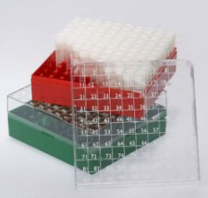 Picture of Cryo Storage Box BioBOX™ 52 X 132 X 132 mm Green Polycarbonate 100 Vial Capacity3050G