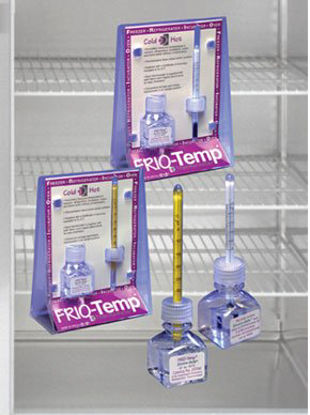 Picture of Liquid-in-Glass Verification Thermometer FRIO-Temp® Celsius -5° to +20°C Partial Immersion Door / Wall Mount Does Not Require PowerS97412